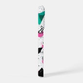 Retro Memphis Geometric Pattern iPhoneケース (右側面)