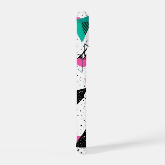 Retro Memphis Geometric Pattern iPhone 15ケース (右側面)