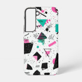 Retro Memphis Geometric Pattern Samsung Galaxyケース (裏面)