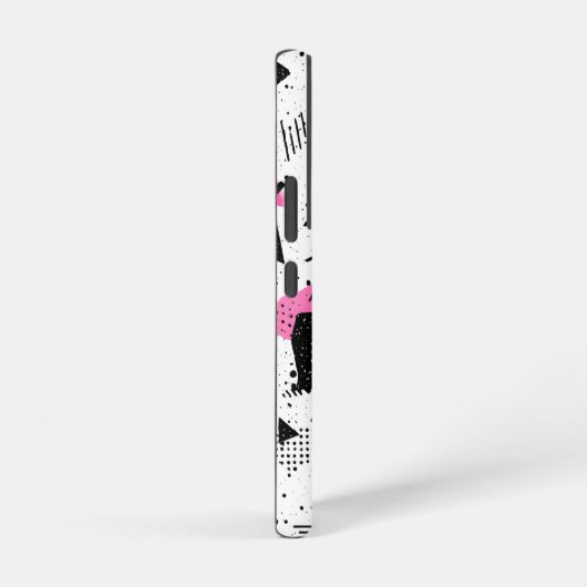 Retro Memphis Geometric Pattern Samsung Galaxyケース (右側面)