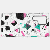 Retro Memphis Geometric Pattern Samsung Galaxyケース (裏面横)