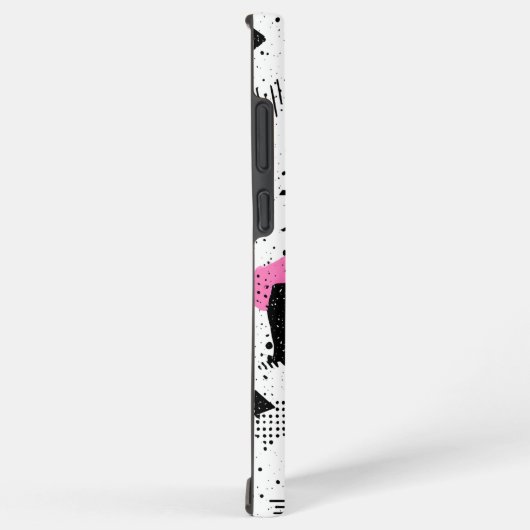 Retro Memphis Geometric Pattern Samsung Galaxyケース (右側面)
