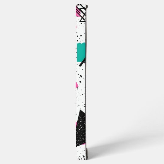 Retro Memphis Geometric Pattern Samsung Galaxyケース (左側面)