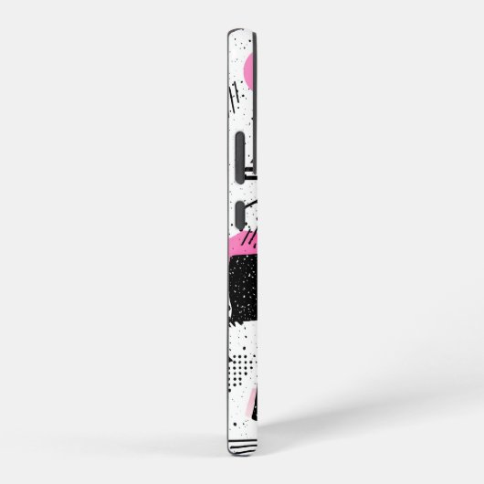 Retro Memphis Geometric Pattern Samsung Galaxyケース (右側面)