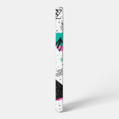 Retro Memphis Geometric Pattern Samsung Galaxyケース (左側面)