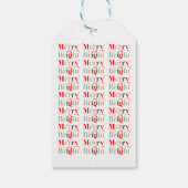 Retro Merry and Bright Christmas ギフトタグ (裏面)