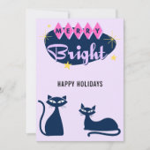 Retro Merry and Bright Christmas Photo シーズンカード (正面)