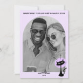 Retro Merry and Bright Christmas Photo シーズンカード (裏面)