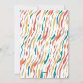 Retro Merry Christmas Family Photo Wish シーズンカード (裏面)