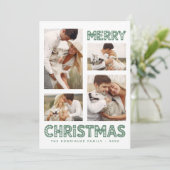 Retro Merry Christmas Modern シーズンカード (スタンド正面)