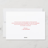 Retro Merry Christmas Red シーズンカード (裏面)