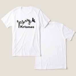 Retro Merry Christmas Style トライブレンドＴシャツ