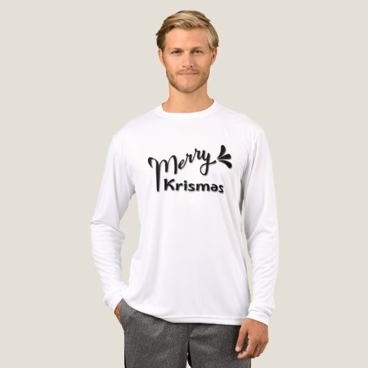 Retro Merry Christmas Style トライブレンドＴシャツ (正面全体)