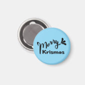 Retro Merry Christmas Style マグネット (正面/裏面)