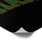 Retro Miami Florida Tee Men Women And Kids  ポスター (角)