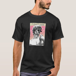 Retro Michelangelo 90s Aesthetic Vaporwave Meme I  Tシャツ