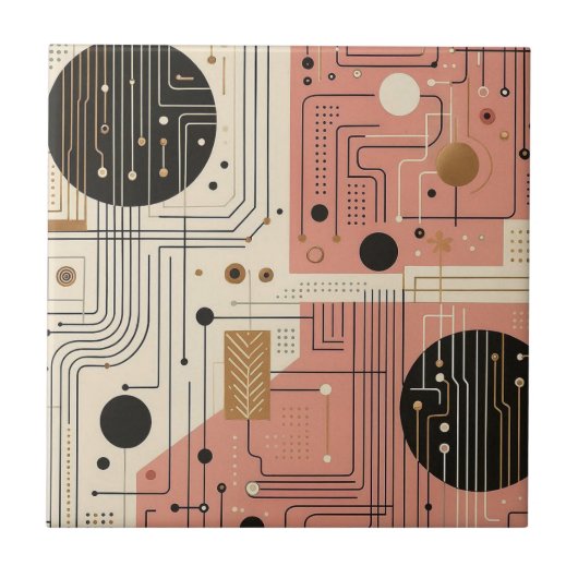 Retro Mid Century Modern  タイル (正面)