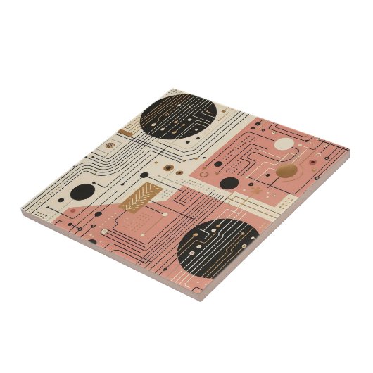 Retro Mid Century Modern  タイル (側面)