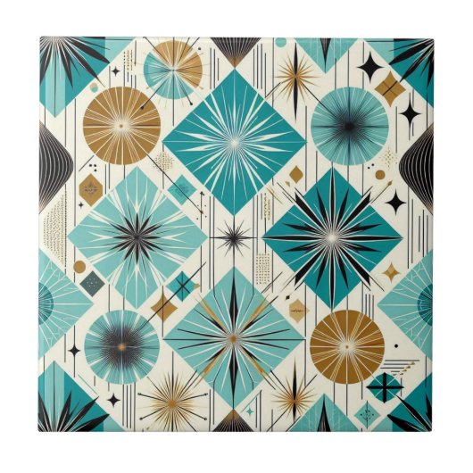 Retro Mid Century Modern  タイル (正面)