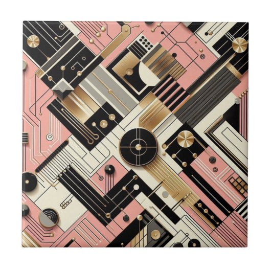 Retro Mid Century Modern  タイル (正面)