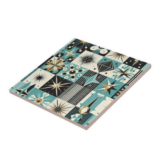 Retro Mid Century Modern  タイル (側面)