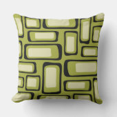 Retro Mid Century Modern Abstract アウトドアクッション (正面)