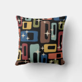 Retro Mid Century Modern Abstract クッション (裏面)