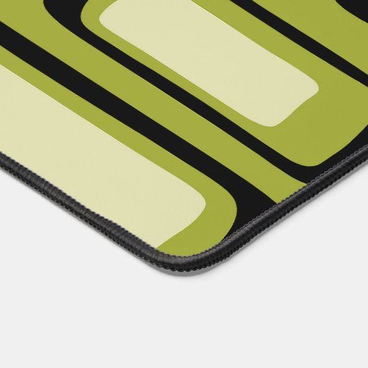 Retro Mid Century Modern Abstract デスクマット (コーナー)