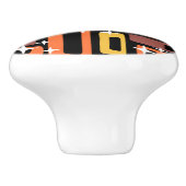 Retro Mid Century Modern Abstract Pattern セラミックノブ (側面)