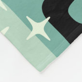 Retro Mid Century Modern Abstract Pattern フリースブランケット (角)