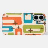 Retro Mid Century Modern Abstract Pattern Case-Mate iPhoneケース (裏面 (横))