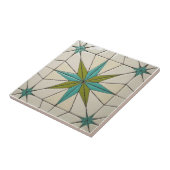 Retro Mid Century Modern Atomic Geometric Pattern タイル (側面)