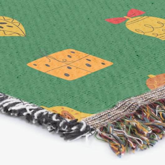 Retro Mid-Century Modern Christmas Icons  スローブランケット (コーナー)