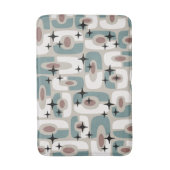 Retro Mid Century Modern Cosmic Abstract Pattern バスマット (正面縦)
