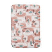 Retro Mid Century Modern Cosmic Abstract Pattern バスマット (正面縦)