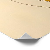 Retro Mid Century Modern Geometric Abstract Design ポスター (角)