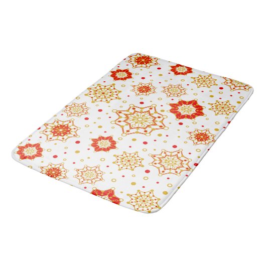 Retro Mid-Century Modern Pattern バスマット (アングル)