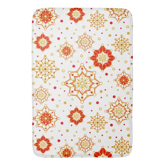 Retro Mid-Century Modern Pattern バスマット (正面縦)