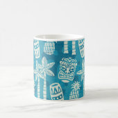 Retro Mid Century Modern Tiki Pattern コーヒーマグカップ (中央)