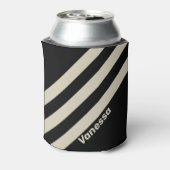 Retro Midnight Three Stripes with Name 缶クーラー (缶裏面)