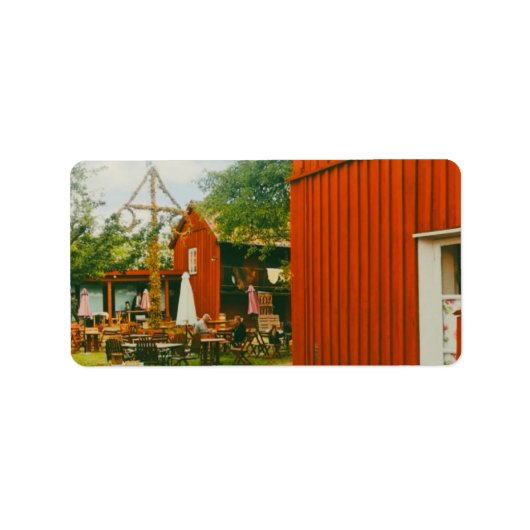 Retro Midsummer celebration in Trosa, Sweden ラベル (正面)