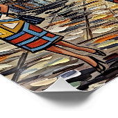 Retro Milan Fashion Scene ポスター (コーナー)