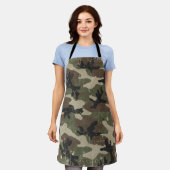 Retro Military Camouflage Pattern エプロン (着用した状態)