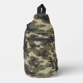 Retro Military Camouflage Pattern スリングバッグ (正面)