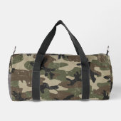 Retro Military Camouflage Pattern ダッフルバッグ (裏面)