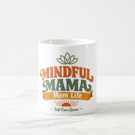 Retro Mindful Mama Mom Life Coffee Mug | Zen Yoga  コーヒーマグカップ