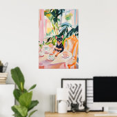 Retro Miniature Pinscher Poster, Miniature ポスター (ホームオフィス)