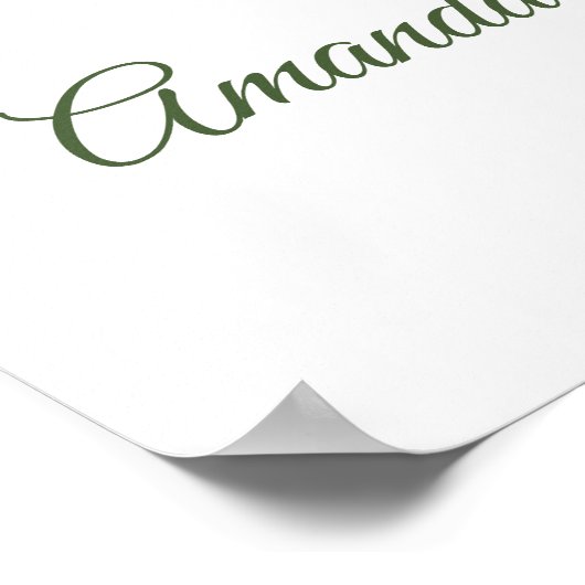 Retro Minimalist A Tini One Martini Baby Shower ポスター (角)