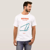 Retro Minimalist Aintree Racecourse Line Art Print Tシャツ (正面フル)