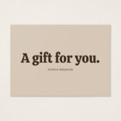 Retro Minimalist Brown Beige Certificate (正面)